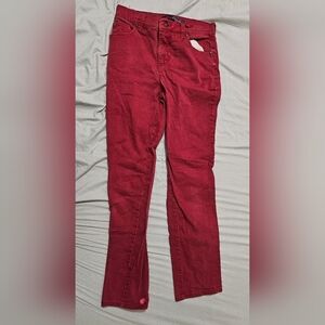 Size 4 Gloria Vanderbilt Red Pants